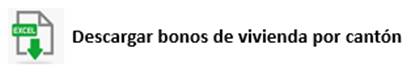 Botón de descarga de documento en Excel con la información de bonos otorgados por cantón